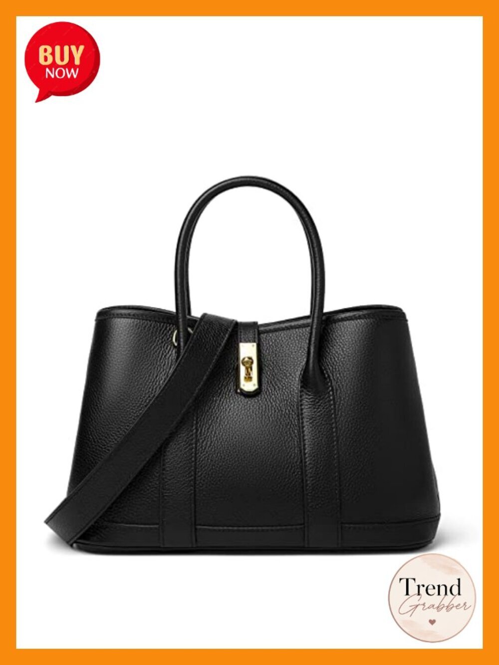 Genuine Leather Top Handle Satchel Purse Medium Designer Tote Bag with Twist